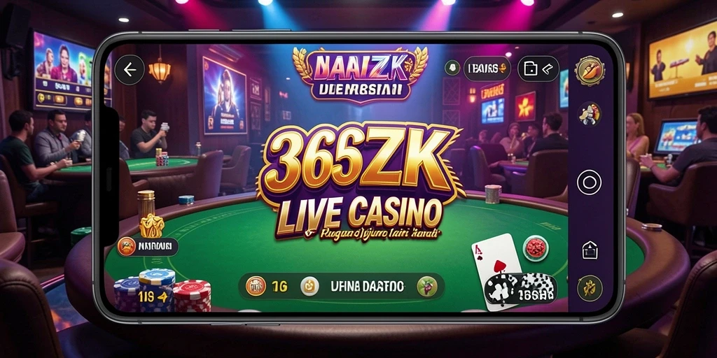 Screenshot gameplay mendebarkan Live Casino 365ZK.
