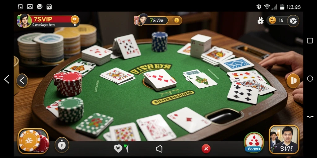 Cuplikan gameplay seru di 7SVIP gaple.