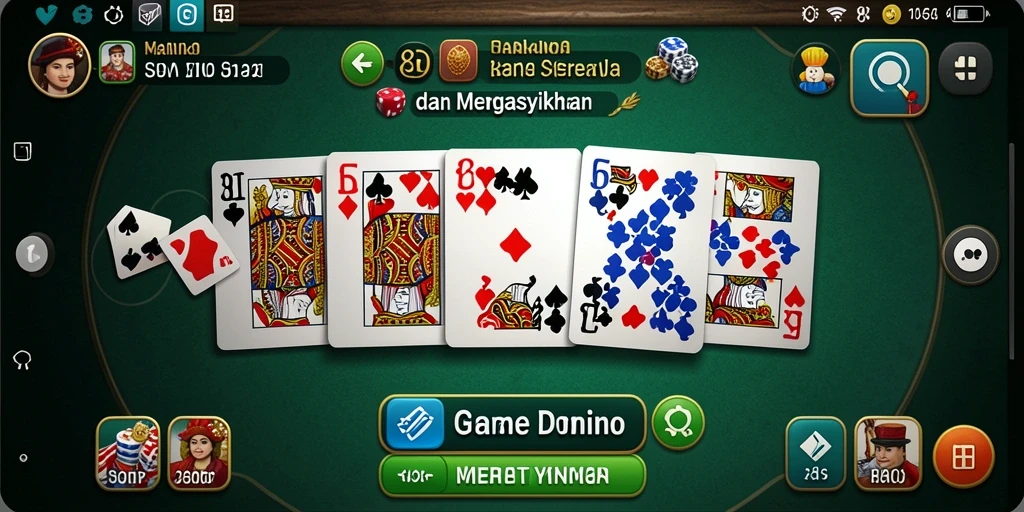 Tangkapan layar gameplay Domino yang menarik dan seru.