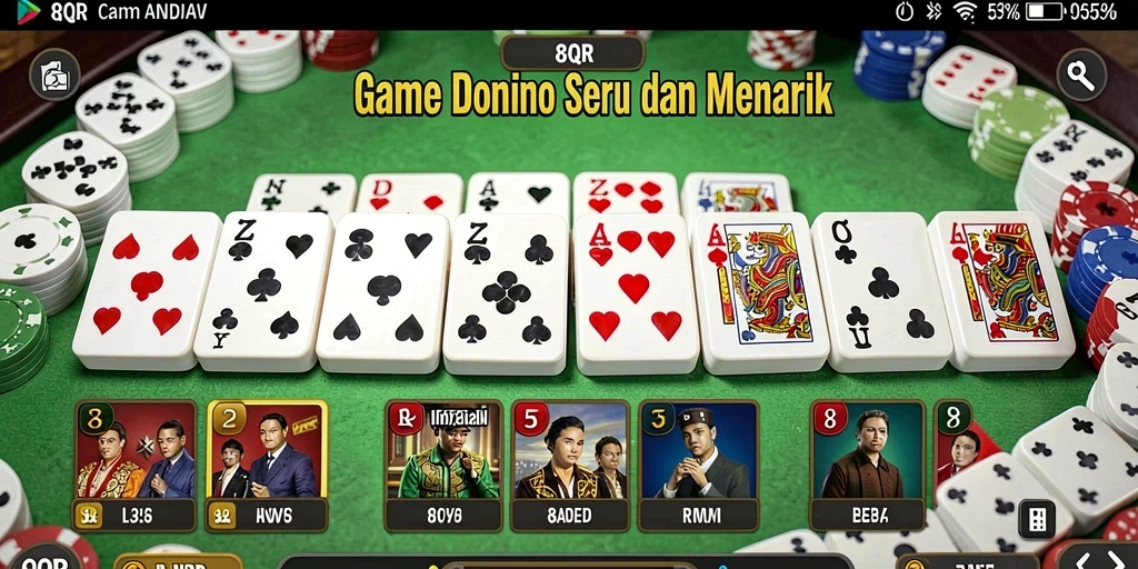 Tampilan gameplay menarik dari 8QR yang penuh strategi.