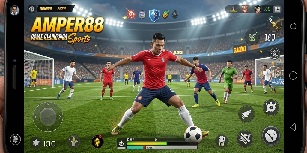 Tampilan menarik dari gameplay AMPER88 yang mendebarkan