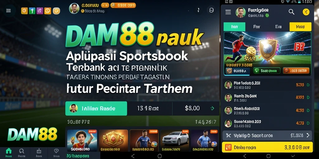 Tampilan screenshot utama DAM88 menampilkan pengalaman taruhan Sportsbook yang menarik.