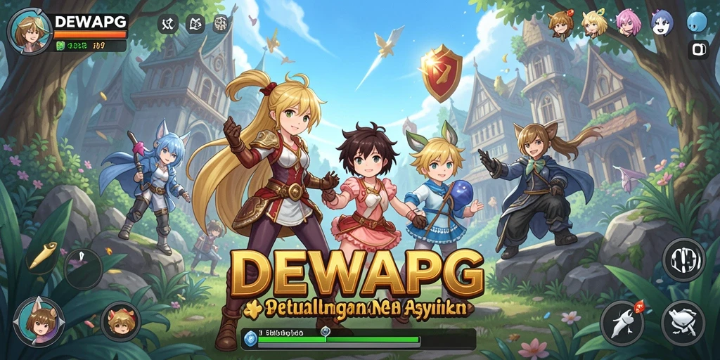 Gameplay menarik dari DEWAPG menunjukkan aksi karakter Anime.