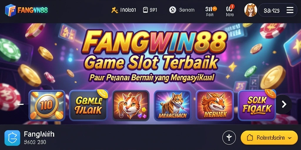 Screenshot gameplay <strong>FANGWIN88</strong> menampilkan pengalaman bermain slot yang seru dan interaktif.