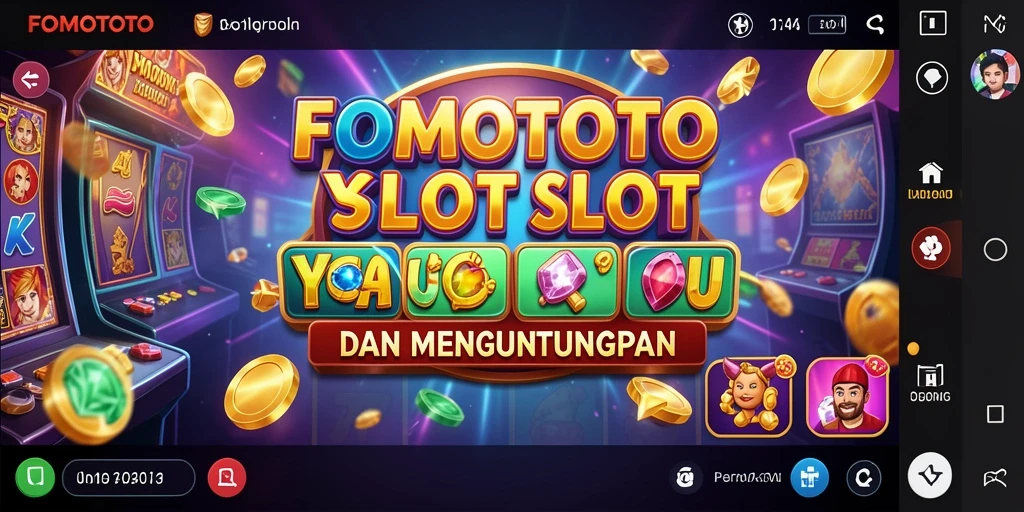 Tangkapan layar FOMOTOTO menampilkan aksi permainan Slot yang mengesankan.