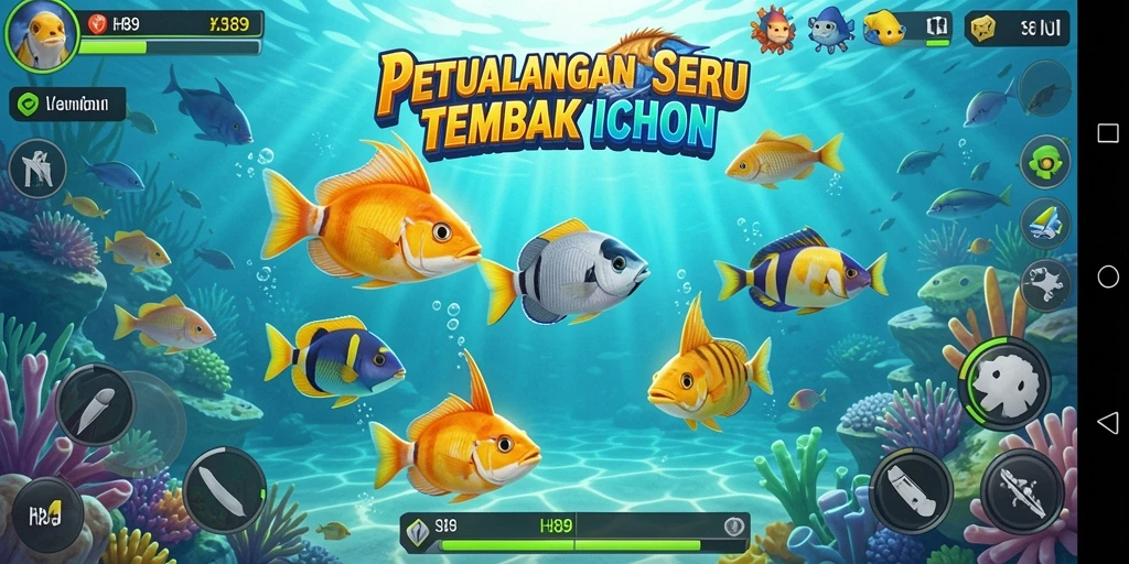 Tampilan gameplay H89 yang seru dan penuh aksi Tembak Ikan.