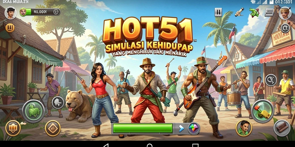 Tampilan gameplay menarik dari HOT51 dengan suasana simulasi yang realistis.