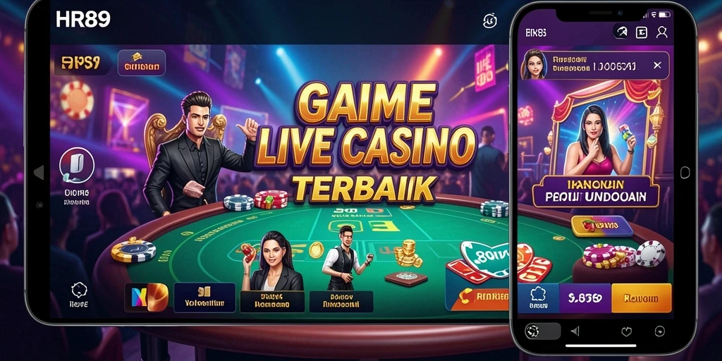 Tampilan gameplay live casino yang mendebarkan di HR89.