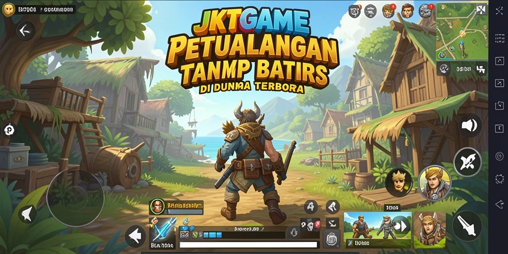 Tampilan gameplay JKTGAME dengan eksplorasi dunia terbuka yang mengesankan.