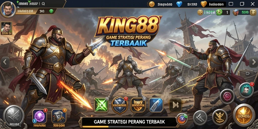 Gameplay KING88 yang menegangkan dengan pertempuran strategi.