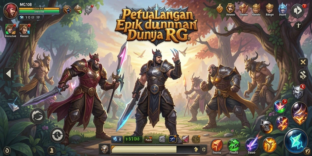 Tampilan gameplay MG108 yang menarik dan mendebarkan dalam dunia RPG.