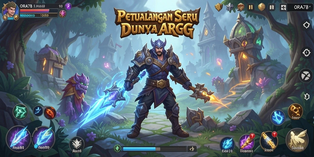 Tampilan menawan gameplay ARPG ORA78 yang penuh aksi.