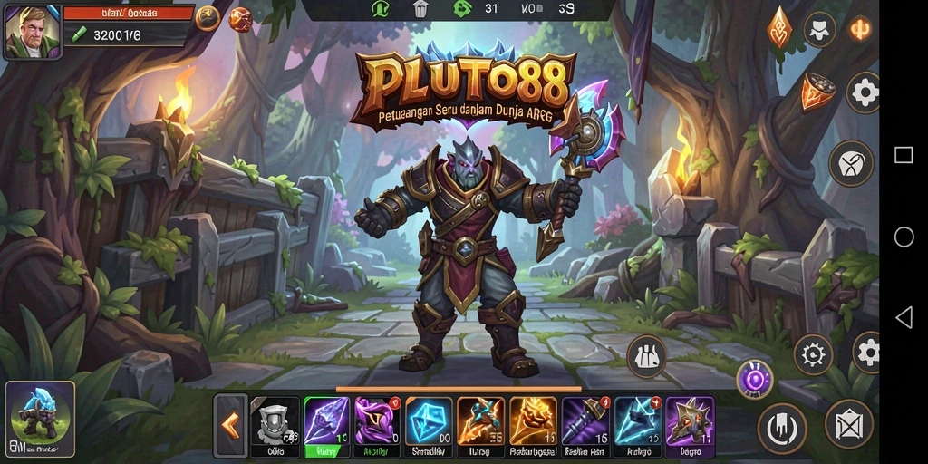 Tampilan gameplay seru dalam misi ARPG PLUTO88.