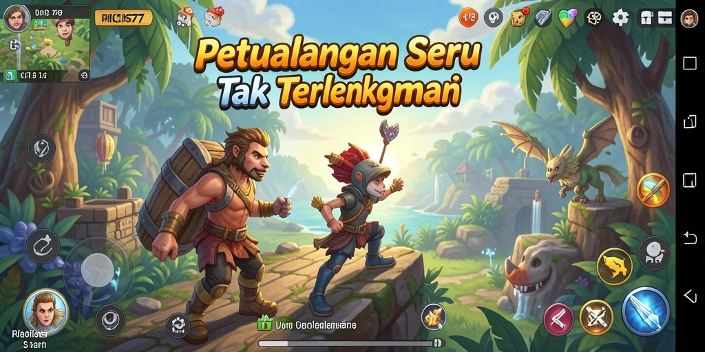 Tampilan gameplay RICIS77 yang menakjubkan saat menjelajahi dunia petualangan.