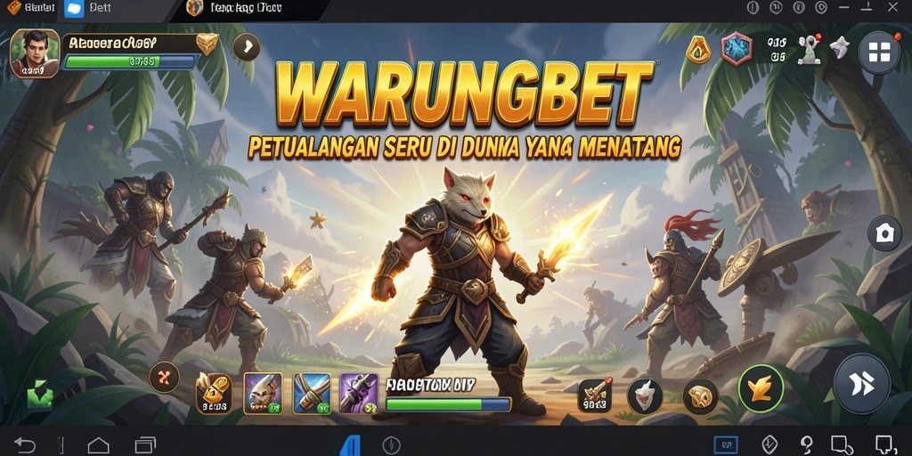 Gameplay seru WARUNGBET dengan petualangan penuh tantangan.