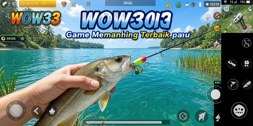 Tampilan wow33 dengan gameplay memancing yang seru dan menantang.