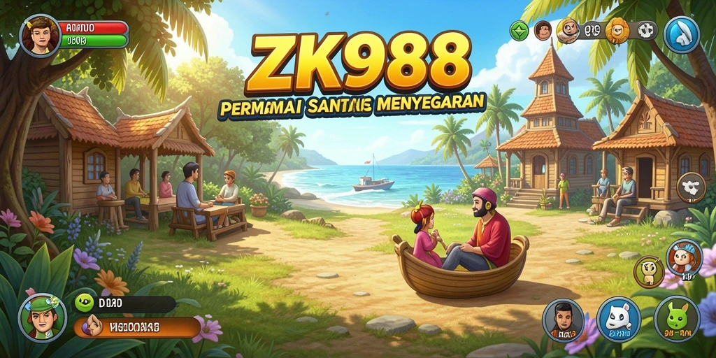 Tampilan gameplay penuh warna dan menarik dari ZK988.